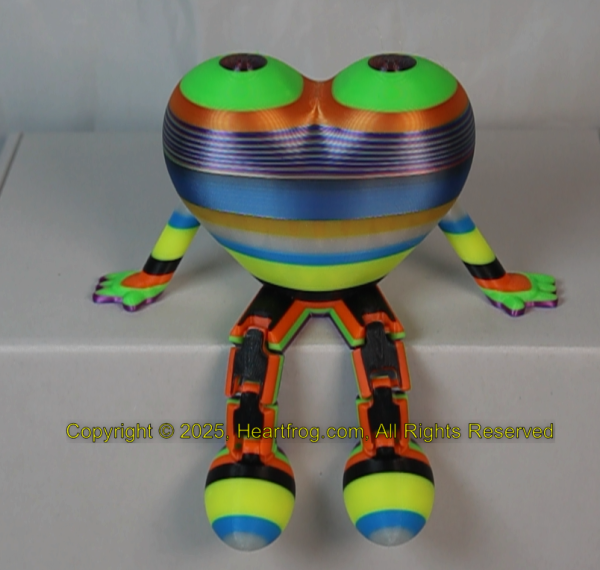 SUPER RARE! Multicolor Stripe Fluorescent Rainbow, Size: 150mm - Image 2