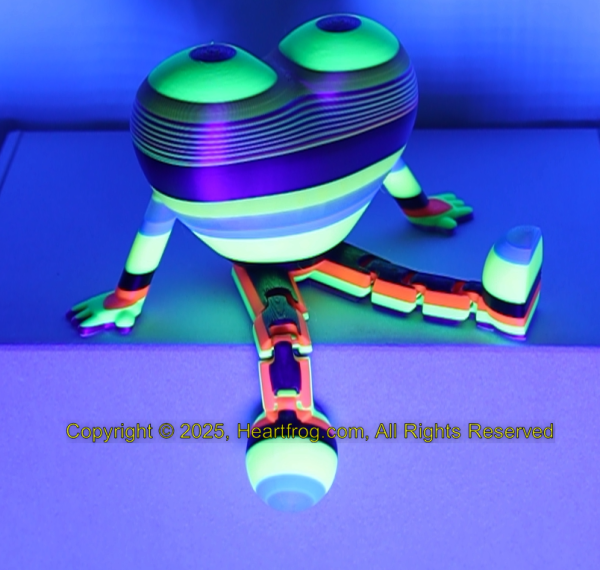SUPER RARE! Multicolor Stripe Fluorescent Rainbow, Size: 150mm - Image 3