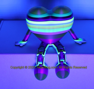 SUPER RARE! Multicolor Stripe Fluorescent Rainbow, Size: 150mm
