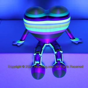 SUPER RARE! Multicolor Stripe Fluorescent Rainbow, Size: 150mm