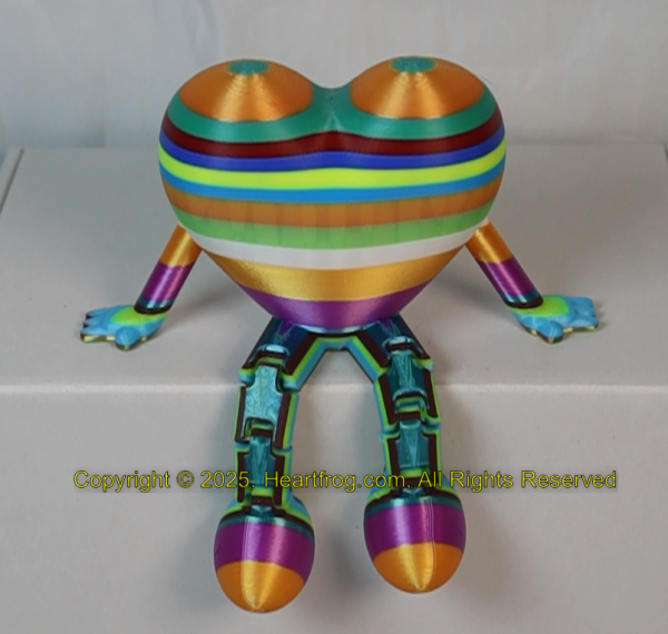 SUPER RARE! Multicolor Stripe Fluorescent Rainbow, Size: 150mm - Image 2