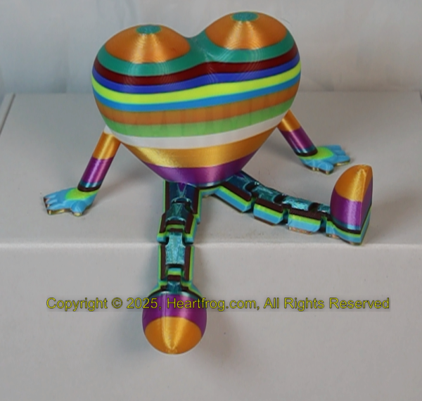 SUPER RARE! Multicolor Stripe Fluorescent Rainbow, Size: 150mm - Image 4