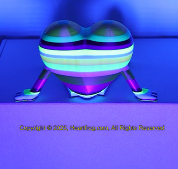 SUPER RARE! Multicolor Stripe Fluorescent Rainbow, Size: 150mm - Image 5