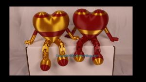SUPER RARE! Gold Red "Opposite Twins" Family Set (2), DOB: 05/28/25 Size: 150mm