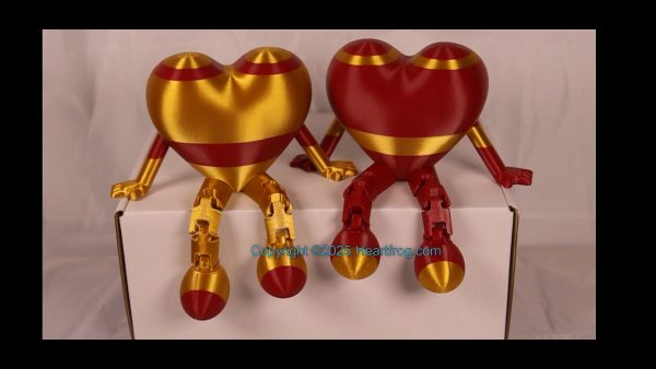 SUPER RARE! Gold Red "Opposite Twins" Family Set (2), DOB: 05/28/25 Size: 150mm
