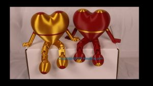 SUPER RARE! Gold Red "Opposite Twins Family Set (2), DOB: 05/30/25 Size: 150mm