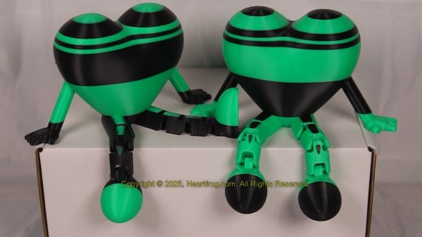 SUPER RARE! Green Black "Opposite Twins" Family Set, DOB: 06/01/25 Size: 150mm - Image 2