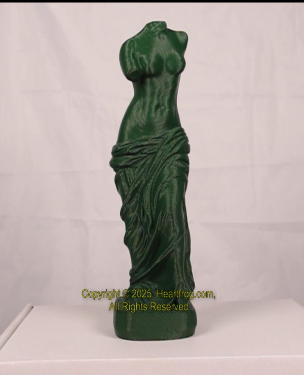 Italian Style Female Torso Sculpture Green Carbon Fiber - Image 7
