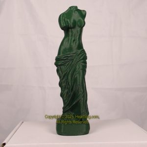 Italian Style Female Torso Sculpture Green Carbon Fiber