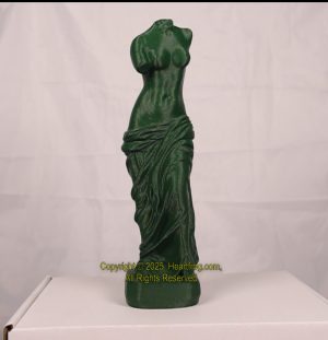 Italian Style Female Torso Sculpture Green Carbon Fiber
