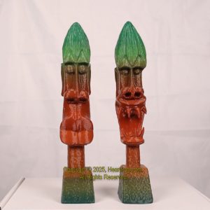 African/Kenyan Replica 1972 Statues (pair)
