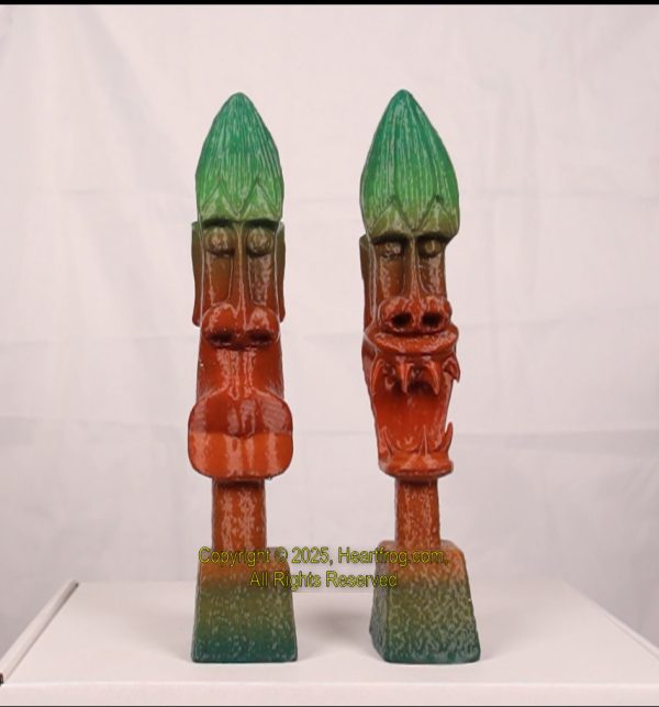 African/Kenyan Replica 1972 Statues (pair)