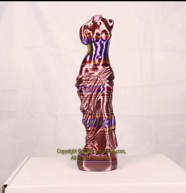 Italian Style Female Torso Sculpture, Rainbow