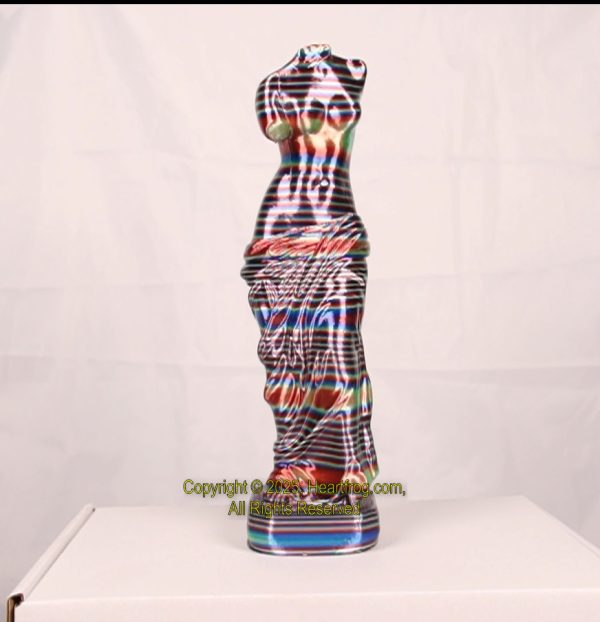 Italian Style Female Torso Sculpture, Rainbow