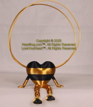 Bling your small Heartfrog, Jewelry, a hanging ornament and sit it on display when "not in use". Always a smile, Size: 73mm