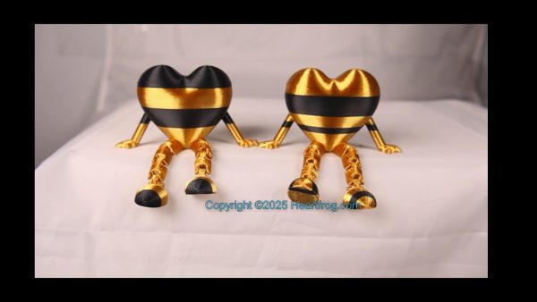 Cute Bling small Heartfrog Family Set (2) - Opposite Twins, Jewelry, a hanging ornament and sit it on display when "not in use". Always a smile. Size: 73mm