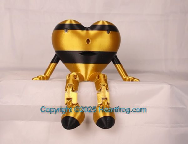 RARE SMILING Heartfrog Family Set (2), Bling your Heartfrog, Jewelry, a hanging ornament and sit it on display when "not in use". Always a smile, Size: 150mm. Size: 150mm - Image 3