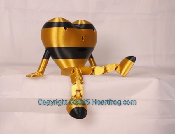 RARE SMILING Heartfrog Family Set (2), Bling your Heartfrog, Jewelry, a hanging ornament and sit it on display when "not in use". Always a smile, Size: 150mm. Size: 150mm - Image 4