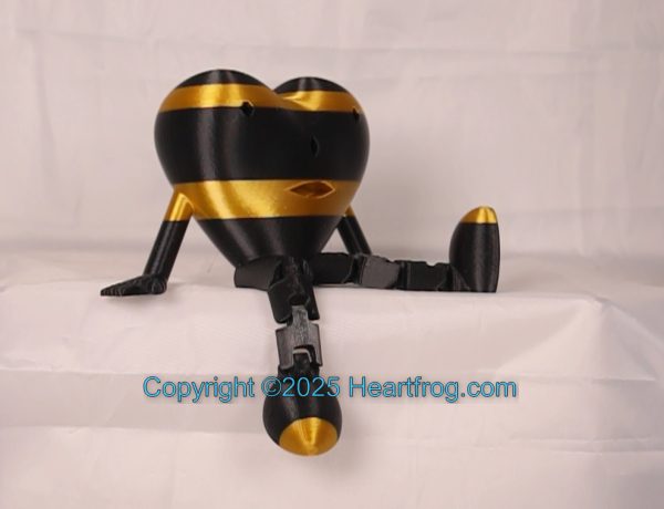 RARE SMILING Heartfrog Family Set (2), Bling your Heartfrog, Jewelry, a hanging ornament and sit it on display when "not in use". Always a smile, Size: 150mm. Size: 150mm - Image 5