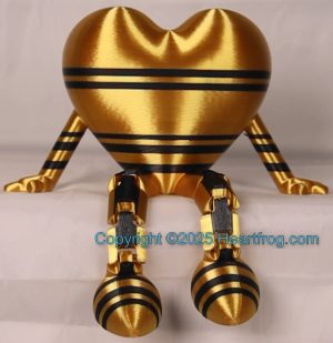Gold and Black, Bling compatible, a hanging ornament and sit it on display when "not in use". Always a smile, Size: 150mm