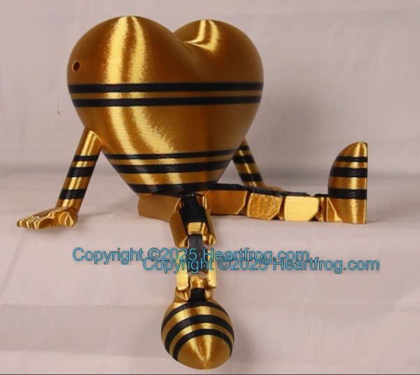Gold and Black, Bling compatible, a hanging ornament and sit it on display when "not in use". Always a smile, Size: 150mm - Image 2