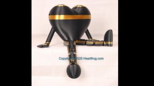 Way cool Gold and Black, Bling compatible, a hanging ornament or sit it on display. Always a smile, Size: 150mm