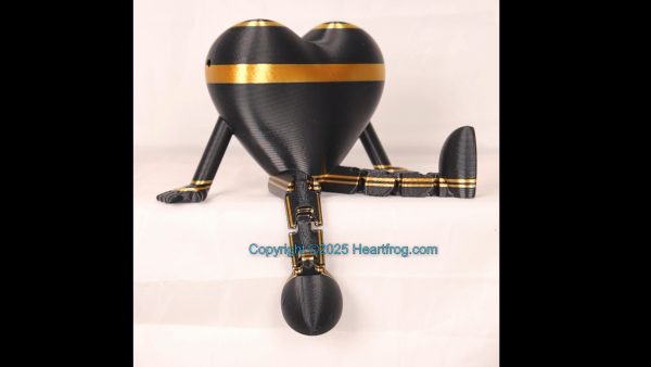 Way cool Gold and Black, Bling compatible, a hanging ornament or sit it on display. Always a smile, Size: 150mm