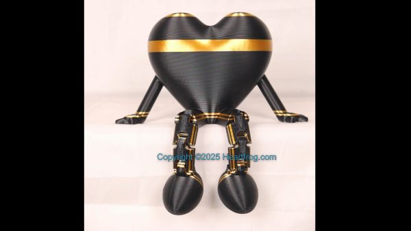 Way cool Gold and Black, Bling compatible, a hanging ornament or sit it on display. Always a smile, Size: 150mm - Image 2
