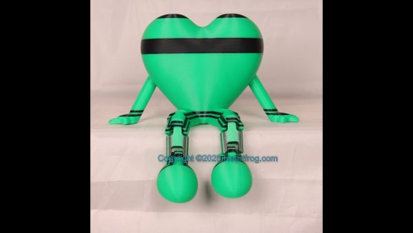 Green and Black, Bling compatible, a hanging ornament and sit it on display when "not in use". Always a smile, Size: 150mm - Image 2