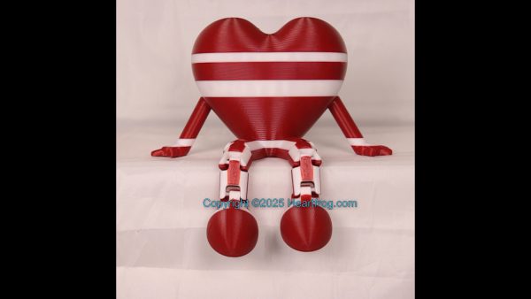 Red and White, Bling compatible, a hanging ornament and sit it on display when "not in use". Always a smile, Size: 150mm - Image 2