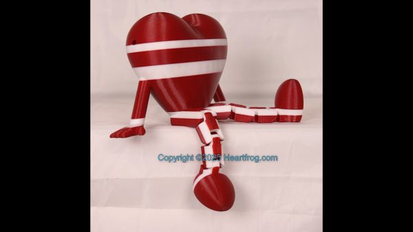 Red and White, Bling compatible, a hanging ornament and sit it on display when "not in use". Always a smile, Size: 150mm - Image 4