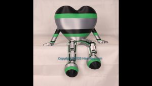 Silver, Green and Black, Bling compatible, a hanging ornament or sit it on display. Always a smile, Size: 150mm
