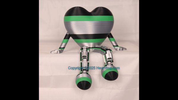 Silver, Green and Black, Bling compatible, a hanging ornament or sit it on display. Always a smile, Size: 150mm