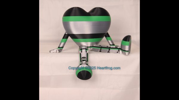 Silver, Green and Black, Bling compatible, a hanging ornament or sit it on display. Always a smile, Size: 150mm - Image 2
