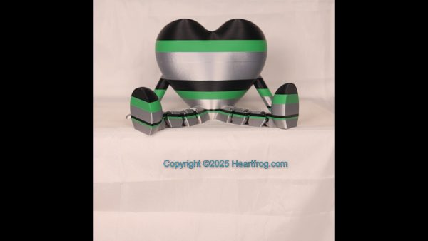 Silver, Green and Black, Bling compatible, a hanging ornament or sit it on display. Always a smile, Size: 150mm - Image 3