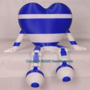 Blue White bling hanging ornament or sitting and looking cute. Always a smile., Size: 150mm,