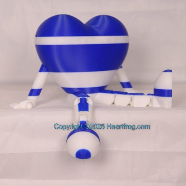 Blue White bling hanging ornament or sitting and looking cute. Always a smile., Size: 150mm, - Image 4