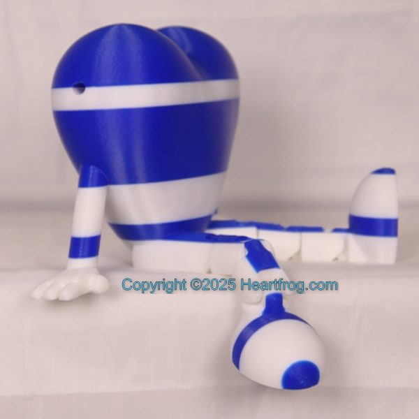 Blue White bling hanging ornament or sitting and looking cute. Always a smile., Size: 150mm, - Image 3