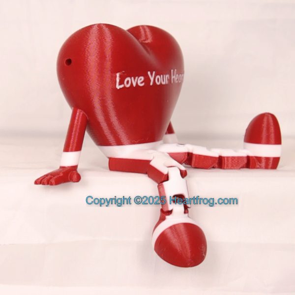Love Your Heart Red White, can be hung as Bling or hanging ornament. , Size: 150mm, - Image 4