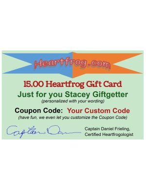 $15 Customized Gift Card - Email and PVC plastic printed card