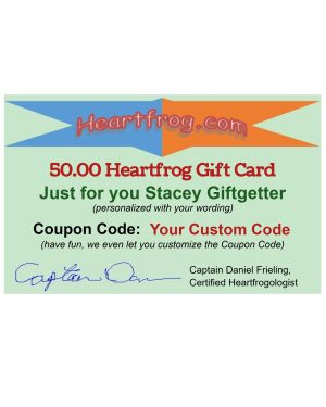 $50 Customized Gift Card - Email and PVC plastic printed card