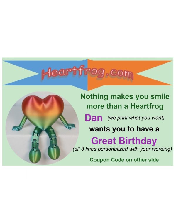 $25 Customized Gift Card - Email and PVC plastic printed card - Image 2