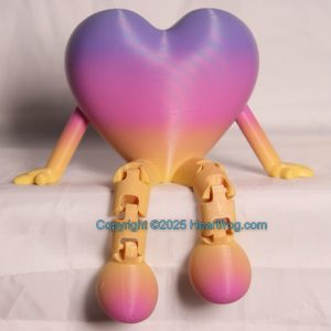 Purple red orange Rainbow SO COOL looking, can be hung as Bling or hanging ornament and like all Heartfrogs, it's great at just sitting around and looking cute. Size: 150mm,