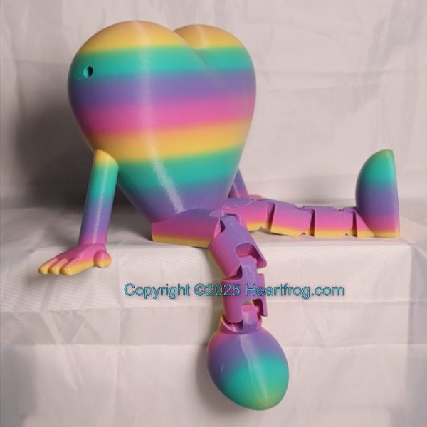 Simply gorgeous huge Rainow SO COOL looking, can be hung as Bling or hanging ornament and like all Heartfrogs, it's great at just sitting around and looking cute. Size: 235mm, - Image 4